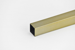 Galvanizovaná tyč Quatro 20x20 mm barva Antická zlatá 180 cm
