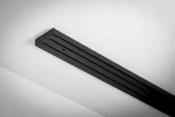 Fekete kétsoros Függönysín tartozék nélkül 150 cm