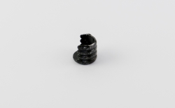 Patinázott oldalfali tartó Ø 16 mm fém karnishoz Fekete-ezüst