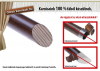 Karnis fából kétsoros Ø 28 mm Natúr felületi kezelés nélküli