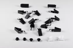 Tartozék Fekete egysoros függönysínhez csipesz 360 cm 