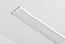 Alumínium kétsoros mennyezeti Slim függönysín tartozék nélkül Fehér 300 cm