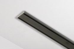 Alumínium kétsoros mennyezeti Slim függönysín tartozék nélkül  Fekete 110 cm