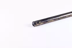 Tyč hliníková kolajničková Profil H Ø 19 mm patinovaná Čierno-zlatá 140 cm