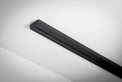 Fekete egysoros Függönysín tartozék nélkül 110 cm