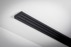 Fekete kétsoros Függönysín tartozék nélkül 100 cm