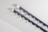 Garnýž hliníkový kolejničkový Profil H Ø 19/19 mm dvoutyčová do stropu dvoubarevná Černá-Bílá