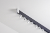 Garniža hliníková kolajničková Profil 35 jednoitá do stropu dvojfarebná Čierna-Biela
