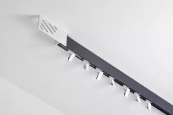 Garnýž hliníkový kolejničkový Profil 35 jednoitá do stropu dvoubarevná Černá-Bílá
