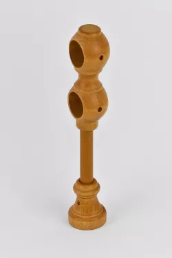 Dřevený držák dvoutyčový Ø 28 mm Olše