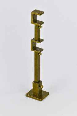 Galvanizovaný držák Quatro dvoutyčový Antická zlatá