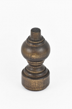 Dřevěná koncovka odtstín Ořech na tyč Ø 28 mm Klasic 