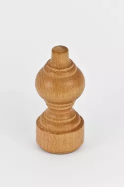 Dřevěná koncovka odtstín Olše na tyč Ø 28 mm Klasic 