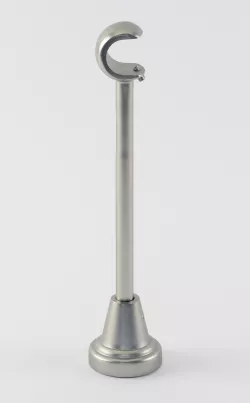 Kovový držák galvanizovaný jednotyčový Ø 19 mm Satin nikel