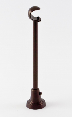 Kovový držiak jednotyčový Ø 19 mm Wenge
