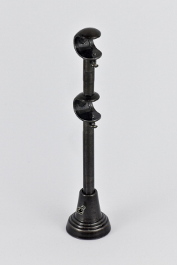 Kovový držák dvoutyčový Ø 19/19 mm Grafit leštený