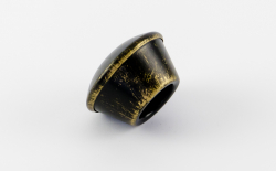 Patinázott végzáró Csengő Ø 25 mm Fekete-arany 