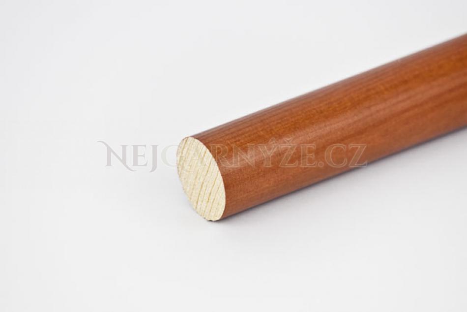 Dřevěná tyč Ø 28 mm barva Třešeň 150 cm