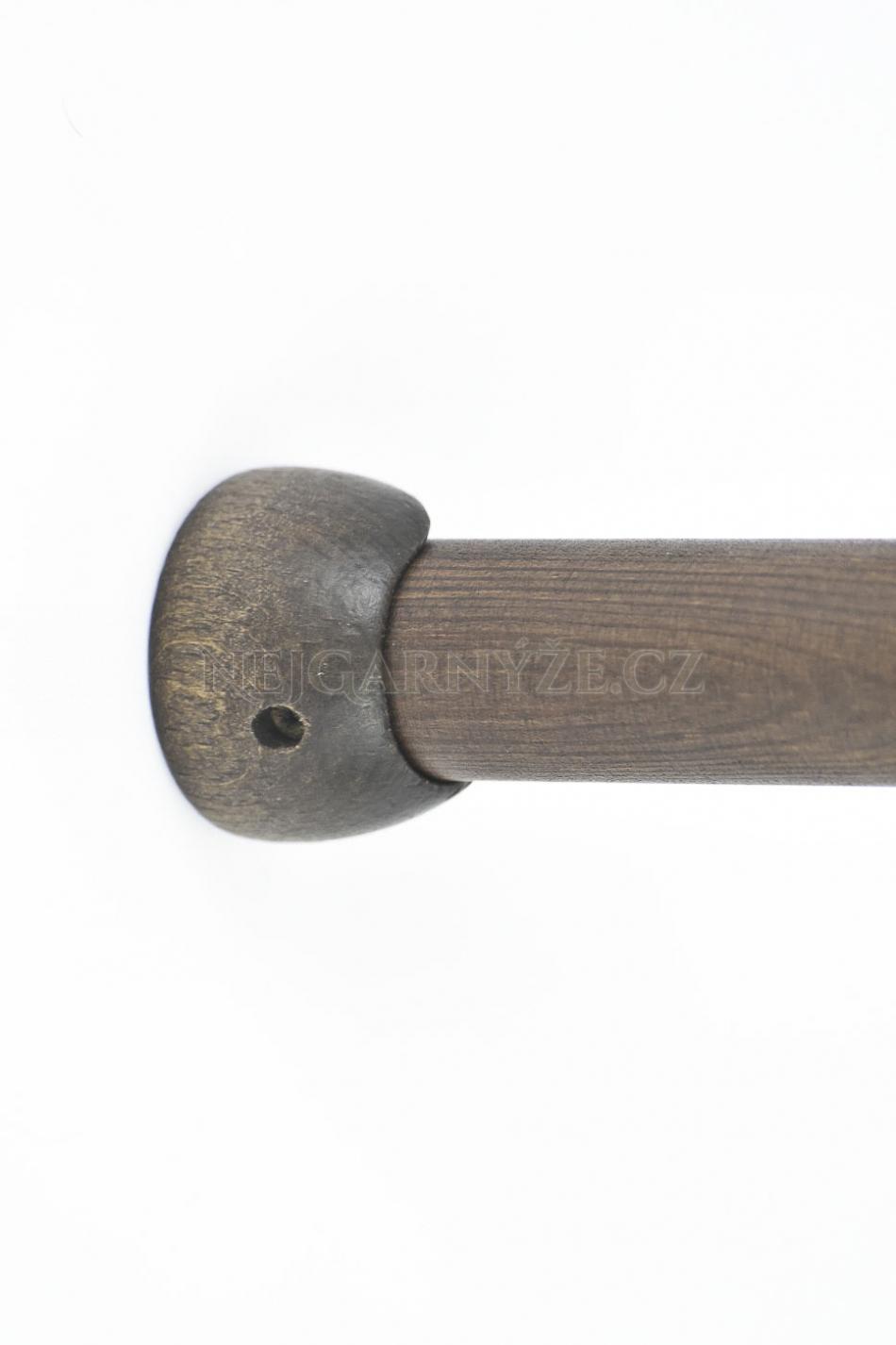 Dřevěný terčík pro tyč Ø 28 mm odstín Ořech