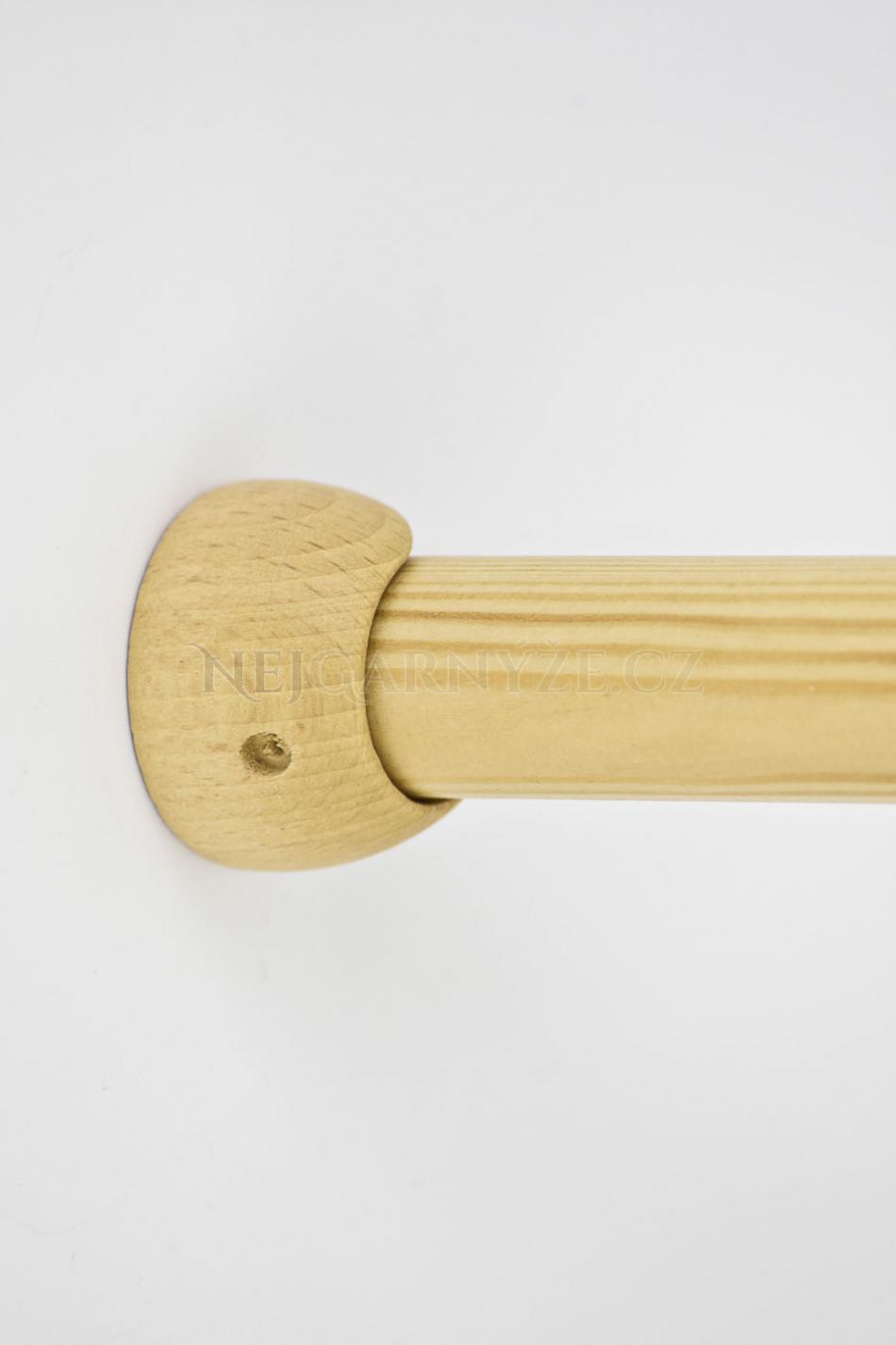 Dřevěný terčík pro tyč Ø 28 mm odstín Buk