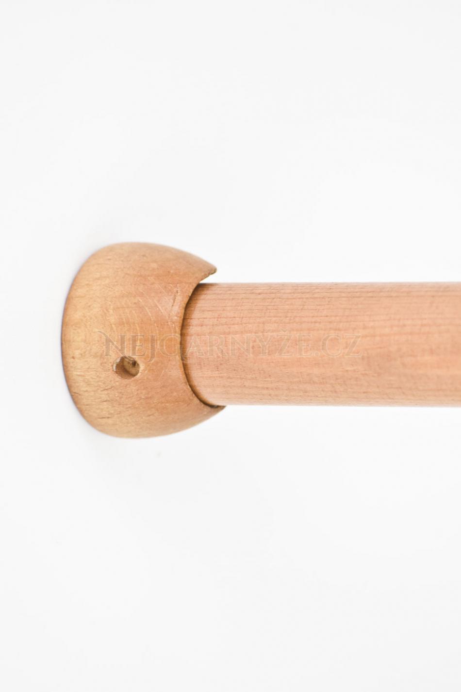 Dřevěný terčík pro tyč Ø 28 mm odstín Olše