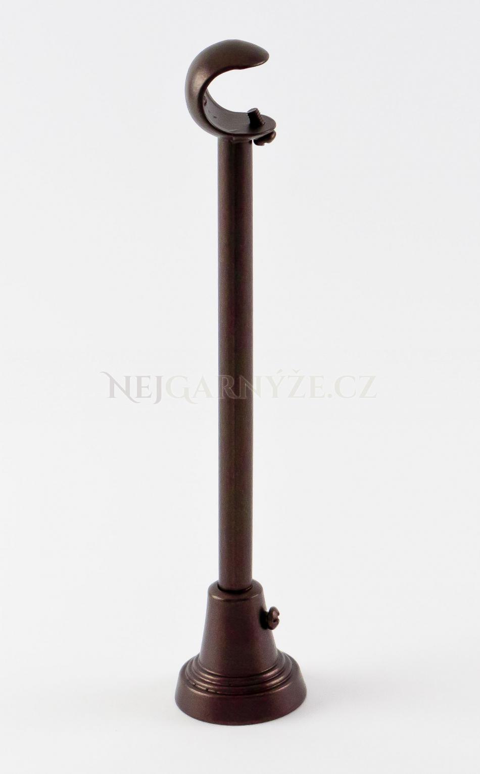 Kovový držák jednotyčový Ø 19 mm Wenge