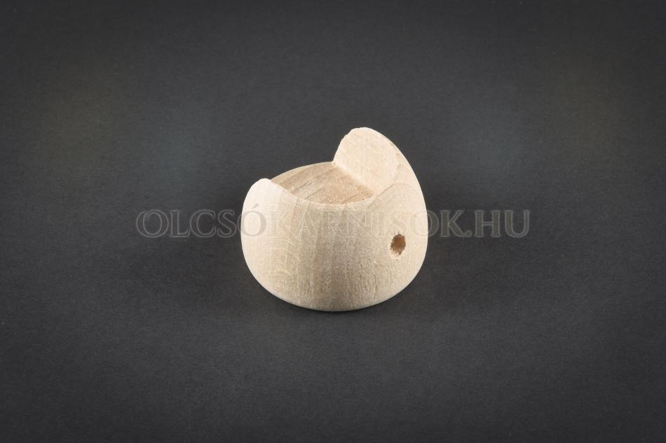 Oldalfali tartó fából  Ø 28 mm rúdhoz Natúr felületi kezelés nélküli