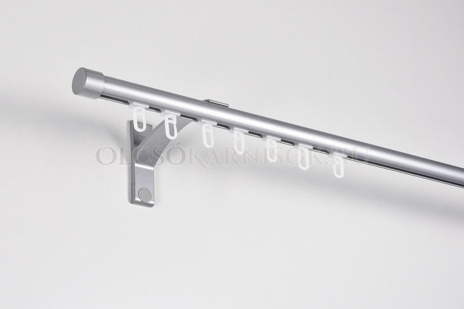 Alumínium belsősínes egysoros karnis Profil H Ø 19 mm Matt króm