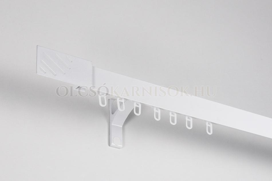 Alumínium belsősínes egysoros karnis Profil 35 Fehér