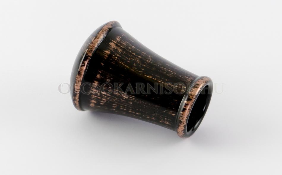 Patinázott végzáró Cilinder Ø 25 mm Fekete-vörösréz 
