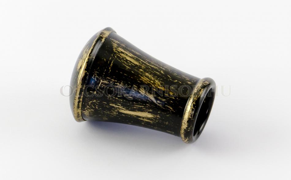 Patinázott végzáró Cilinder Ø 25 mm Fekete-arany 